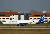 Aegean, Airbus A 321-271NX, SX-NAD, BER, 08.03.2024