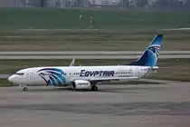 EgyptAir, SU-GEC, Boeing B737-866, msn: 40801/3819, 09.März 2024, GVA Genève, Switzerland.