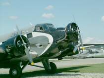 Ju-52 HB-HOS mit IWC Logo der Ju-Air am 25.07.07 in Dbendorf/CH