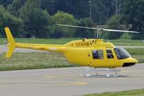 Flight International Corp, Bell 206 B, beim Start am Heliport, (ZRH 28.7.2007)