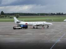 DAUAIR D-CNAC, eine Maschine des Typs: Swearingen Fairchild Metro III am 31.05.2006 auf dem Flughafen Berlin Tempelhof. Die Fluggesellschaft Dauair verkehrte zwischen 2005 und 2006 t�glich mehrmals mit diesen 19-sitzigen Maschinen zwischen Dortmund und Berlin-Tempelhof.