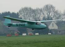 D-7402, Schleicher Ka-8, 2009.04.12, EDLG, Goch (Asperden), Germany 