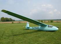 D-7402, Schleicher Ka-8, 2009.04.26, EDLG, Goch (Asperden), Germany 