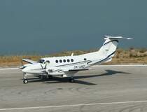 Private Beechcraft Beech 350 King Air OK-UNO am 17.07.210 auf dem Flughafen von Korfu