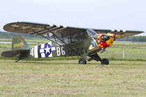 Private, OY-ECV, Piper, L-4A Cub, 06.06.2010, EKSP, Skrydstrup, Denmark 



