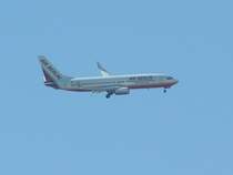 Das musste ich ganz sch�n zoomen. Air Berlin 737-800 am 06.10.05 beim Landeanflug auf den Flughafen von Hurghada.