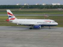 British Airways A 319 G-EUPP Berlin TXL am 20.09.2007