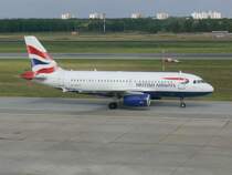 British Airways A 319 G-EUPP Berlin TXL am 20.09.2007
