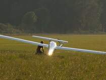 Segelfliegerromantik in Grefrath. Das Foto stammt vom 23.09.2007