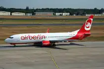 Air Berlin B 737-808 D-ABBX am 03.07.2010 auf dem Flughafen Berlin-Tegel