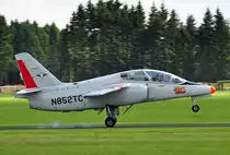 Siai S-211, N852TC,  bei der Landung in Breitscheid - 21.08.2010