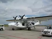 Consolidated PBY  Catalina , amerikanischer Seeaufklrer im 2.Weltkrieg von dem ber 4000 Stck gebaut wurden, Erstflug 1935, zwei Sternmotoren mit je 1200PS, Vmax 315Km/h, zu Gast bei der ILA 2006 in Berlin
