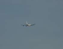 Eine Boeing 747 der JETT8 AIRLINES CARGO �berfliegt den Bahnhof von Ettelbr�ck am 03.02.08 gegen 16 Uhr.