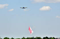 Morane MS 893A, D-EMFF bei der Banneraufnahme in Bonn-Hangelar - 02.05.2011