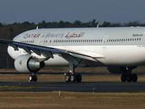 Qatar A300-600 A7-ABN beim Start in Berlin TXL auf der 26L - die Verbindung soll in naher Zukunft wieder auf A 319/320 umgestellt werden