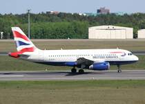 British Airways A 319-131 G-EUPJ beim Start in Berlin-Tegel am 30.04.2011