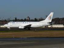 Olympic 733 SX-BLC mit  Sparbemalung  in Berlin TXL am 03.02.2008