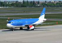 BMI A 320-232 G-MIDY bei der Ankunft in Berlin-Tegel am 30.04.2011