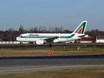 Alitalia 319 I-BIMJ am 03.02.2008 Berlin TXL