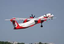 Air Berlin De Havilland Canada DHC-8-402Q D-ABQH beim Start in Berlin-Tegel am 30.04.2011