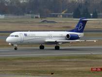 BlueLine F 100 F-GNLG Berlin TXL 08.02.2008 Charterflug nach Berlin