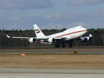 V.A.E. 747-400 A6-YAS Berlin TXL 16.02.2008