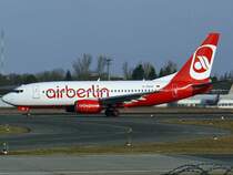 Air Berlin 737 D-ABAB in Berlin TXL am 23.02.2008 auf der Rwy 26L - und Tsch�ss