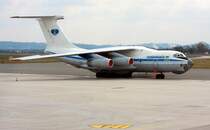 Yuzmashavia Il-76 MD (UR-78785) scheint nun �fters nach Linz zu kommen! Aufgenommen habe ich die ukrainische Fracht- und Truppentransportmaschine  am 24.03.2008.