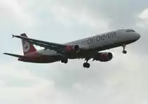 Air Berlin A 321-211 D-ABCH kurz vor der Landung in Berlin-Tegel am 13.08.2011