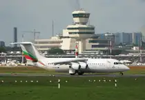 Bulgaria Air BAe 146-300 LZ-HBG kurz vor dem Start in Berlin-Tegel am 13.08.2011