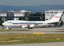 Thai Airways International, HS-TGP  Thepprasit , Boeing 747-400 (Retro-Lackierung), 10.09.2011, FRA-EDDF, Frankfurt, Germany