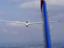 ASK 13 D-0849 beim F-Schlepp hinter der Wilga D-EWRE vom Luftsportverein Gera (EDAJ) am 2.9.2012