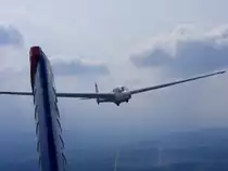 ASK 13 D-0849 auf 800m Auskuppelh�he beim F.Schlepp �ber Gera (EDAJ) am 2.9.2012