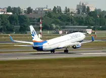 SunExpress B 737-86N TC-SNL beim Start in Berlin-Tegel am 22.05.2012