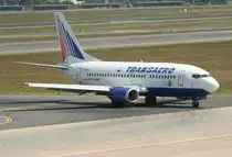 Transaero B 737-5YO EI-DTV bei der Ankunft in Berlin-Tegel am 22.05.2012