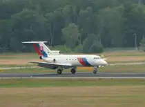 Slovak Goverment Flying Service Yak-40 OM-BYE nach der Landung in Berlin-Tegel am 03.07.2012