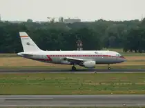 Iberia Retro A 319-111 EC-KKS nach der Landung in Berlin-Tegel am 03.07.2012
