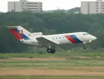 Slovak Goverment Flying Service Yak-40 OM-BYE beim Start in Berlin-Tegel am 03.07.2012
