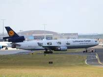 Lufthansa Cargo MD-11F D-ALCC am 16.08.2012 auf dem Flughafen Frankfurt am Main