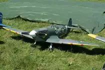 MD-T 8L255, Spitfire Mk V B, 40-Jahre Jubil�ums-Airmeeting des DMFV (Deutscher Modellflieger Verband) auf dem Flugplatz der Fa.  GROB AIRCRAFT  am 07.07.20