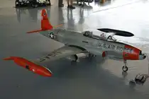 34900, Lockheed  T-33 A  (US Air Force), 40-Jahre Jubil�ums-Airmeeting des DMFV (Deutscher Modellflieger Verband) auf dem Flugplatz der Fa.  GROB AIRCRAFT  am 07.07.20