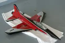 ohne, ? unbekanntes Jetflugzeug ?, 40-Jahre Jubil�ums-Airmeeting des DMFV (Deutscher Modellflieger Verband) auf dem Flugplatz der Fa.  GROB AIRCRAFT  am 07.07.20