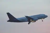 Der Airbus A319 OO-SSR von Brussels Airlines beim Start in Hamburg Fuhlsb�ttel am 27.02.13