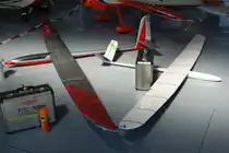 ohne, ? unbekannte Segelflugzeuge ?, 40-Jahre Jubil�ums-Airmeeting des DMFV (Deutscher Modellflieger Verband) auf dem Flugplatz der Fa.  GROB AIRCRAFT  am 07.07.20