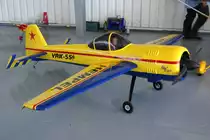 ohen, Yakovlev  Yak-55 , 40-Jahre Jubil�ums-Airmeeting des DMFV (Deutscher Modellflieger Verband) auf dem Flugplatz der Fa.  GROB AIRCRAFT  am 07.07.20