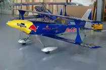 ohen, ? unbekanntes Propellerflugzeug ?, 40-Jahre Jubil�ums-Airmeeting des DMFV (Deutscher Modellflieger Verband) auf dem Flugplatz der Fa.  GROB AIRCRAFT  am 07.07.20