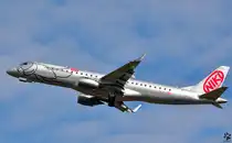 NIKI OE-IHC, Embraer ERJ-190LR bei Trainingsflug; Maribor Flughafen MBX. /11.3.2013