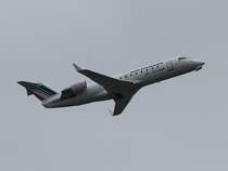 Brit Air (Air France) Canadair Regjet CRJ100LR F-GRJN beim Start in Dsseldorf am 11.03.2013