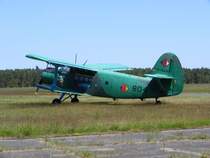 Antonow AN 2 D-FBAW auf dem Flughafen Heringsdorf (EDAH)am 6.6.2013