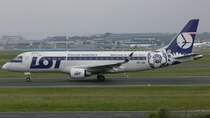 LOT SP-LIE Embraer ERJ 175-200 Welcome to Poland 2012 am 21.07.2012 in Frankfurt.